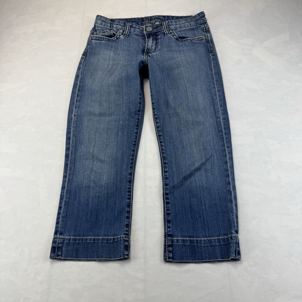 Kut from the Kloth Women's Capri Cropped Jeans Size 4 Medium Wash
